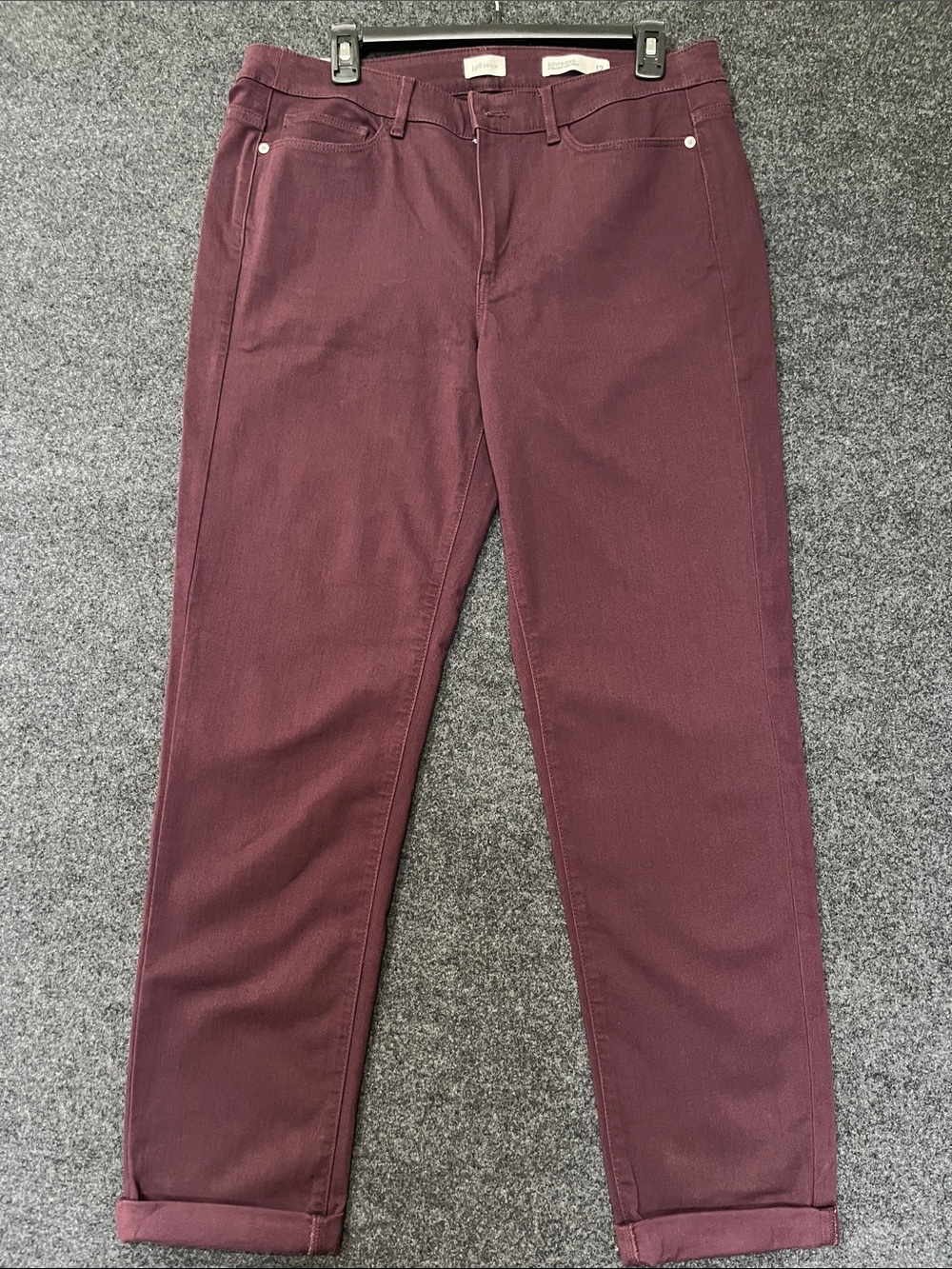 J. Jill Women’s Straight Chinos in Spiced Wine Color Size 12